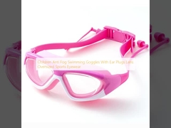 Kinderen Anti mist Zwembrillen Met Oordopjes Lens Overgrote sportbrillen