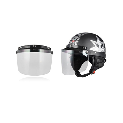 Motorcycle Anti Fog Lens Helmet Face Shield 3 Snap Mounted Type
