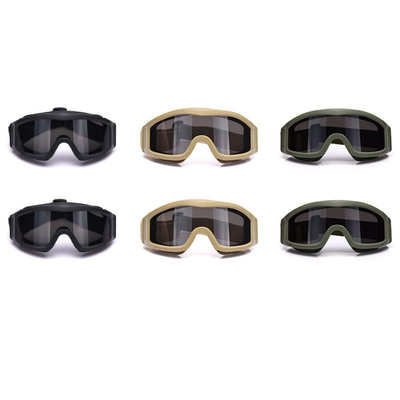 Fog Resistant Military Tactical Goggles Dust Proof 3 Colors Optional
