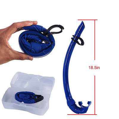 100% Silicone Flexible Roll Up Scuba Diving Snorkel Folding for Adult