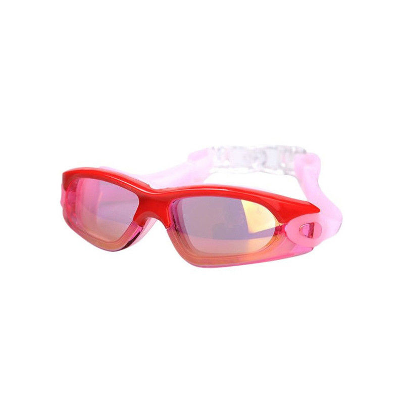 Adult mirror coated Leak Proof Swim Goggles Anti Fog UV Protection