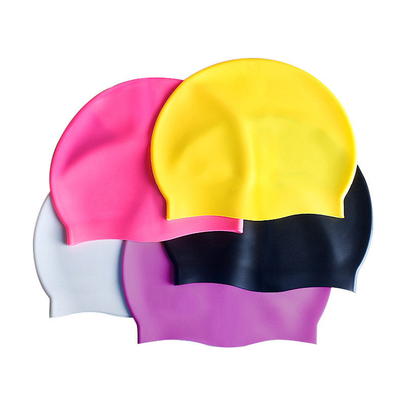 Customized Hypoallergenic Silicone Waterproof Swim Cap