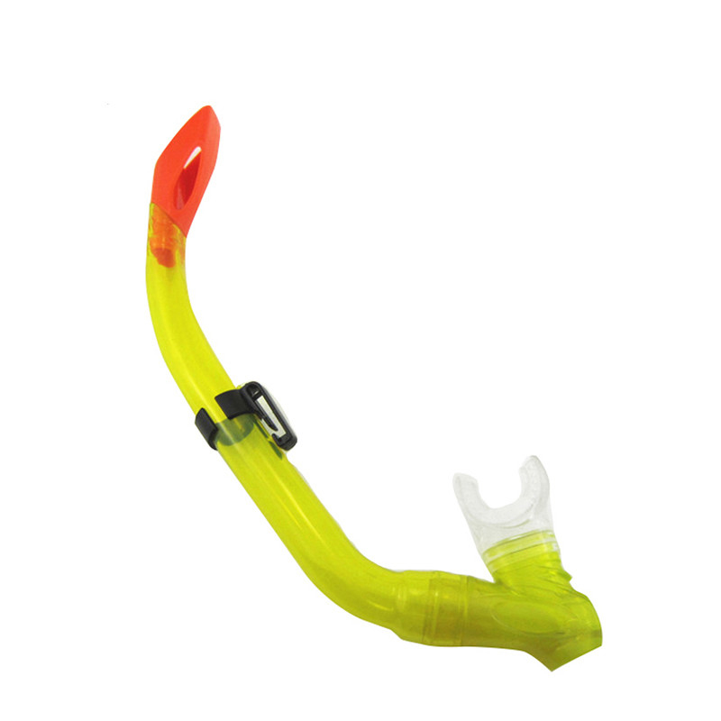 Food Grade Silicone Fully Dry Top Snorkel Tube For Diving